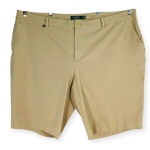 Lauren Ralph Lauren Womens Shorts Bermuda Beige Size 22W